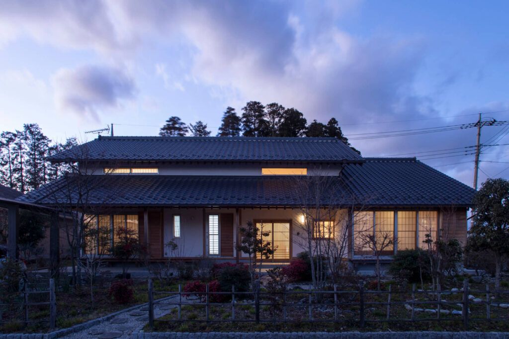 総檜造りの家の純和風外観|栃木県『丸ちょんデザインオフィス』